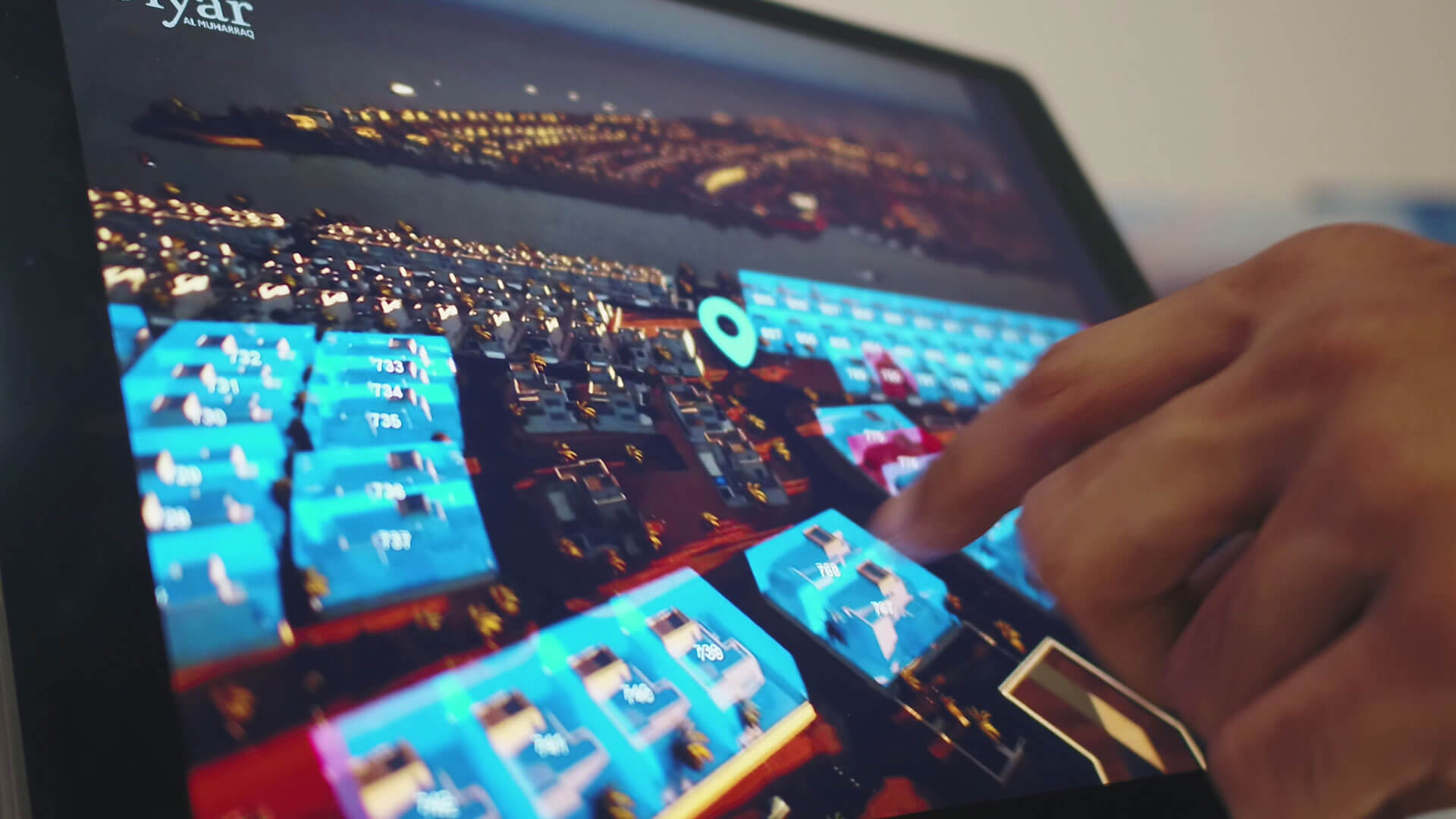 A masterplan plan view in CityView Lite on a laptop