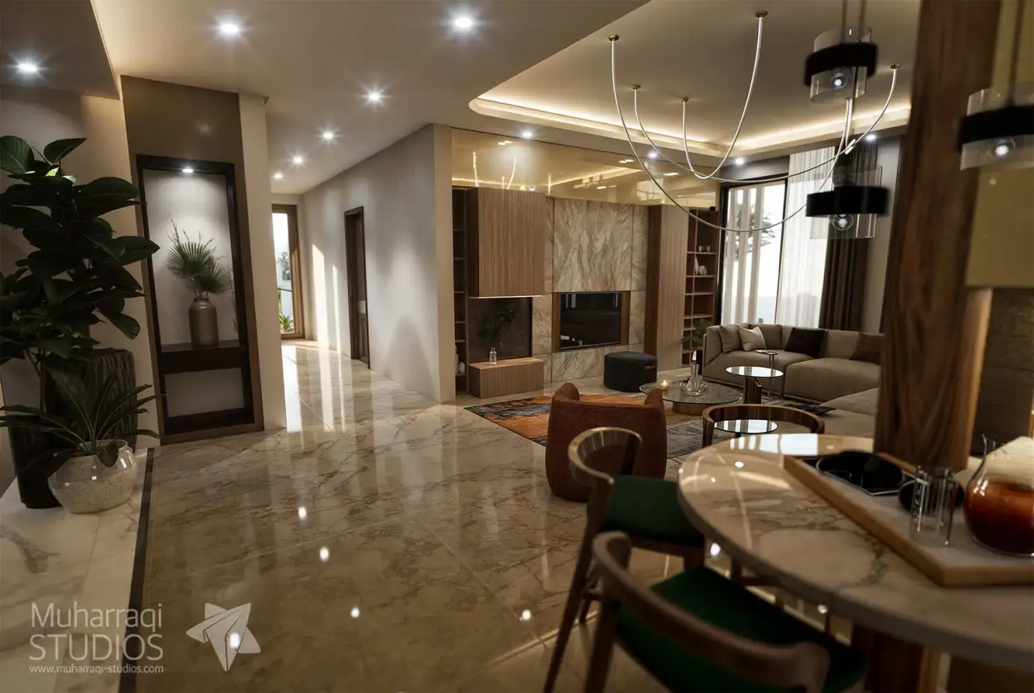 Durrat Al Bahrain villa dining area